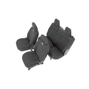 Rough Country Seat Covers - Front and Rear - Jeep Wrangler JL 4WD (2018-2023)