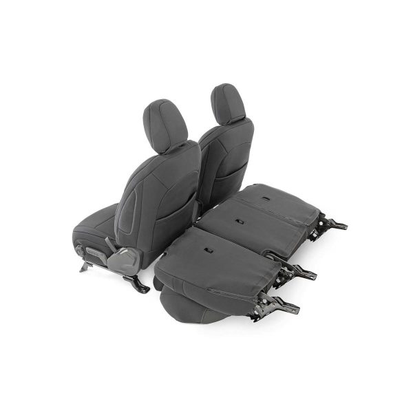 Rough Country Seat Covers - Front and Rear - Jeep Wrangler JL 4WD (2018-2023)