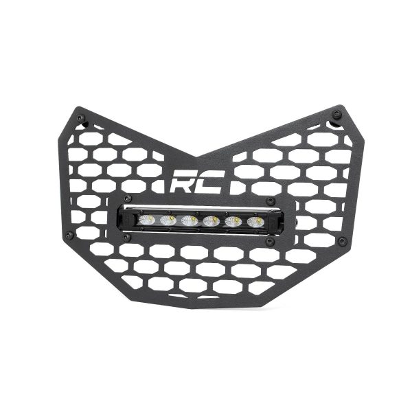 LED Light - Grille Mount - 6" Black Slimline - Can-Am Maverick X3