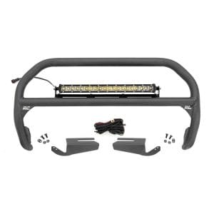 Nudge Bar - 20 Inch Chrome Single Row LED - OE Modular Steel - Ford Bronco (21-23)