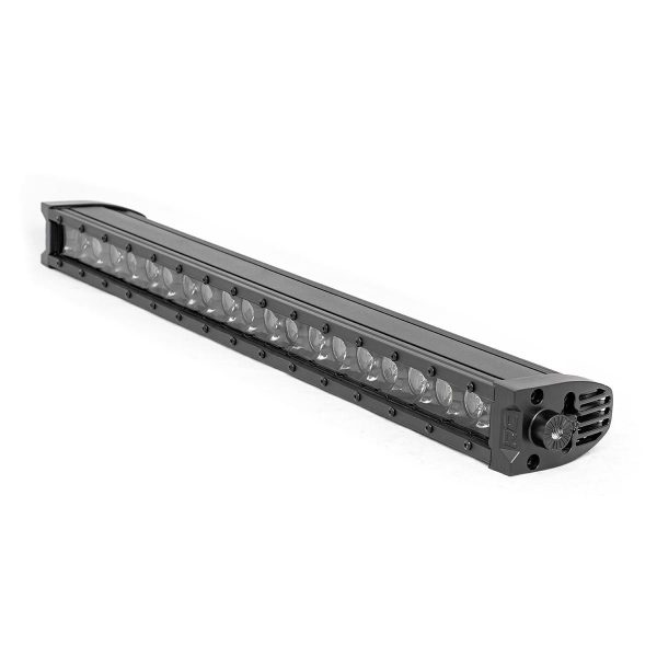 Rough Country Black Series LED Light Bar - Cool White DRL - 20 Inch - Single Row