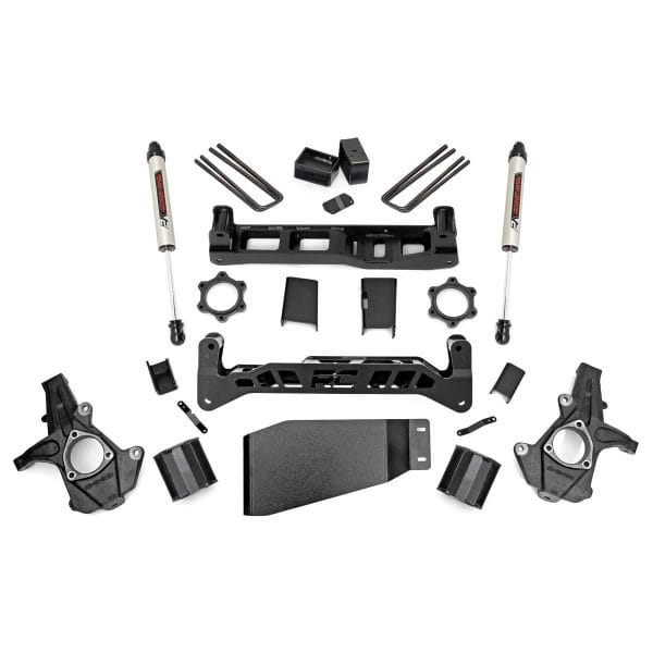 Rough Country 5 Inch Lift Kit - V2 - Chevy GMC 1500 4WD (07-13)