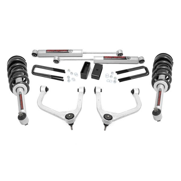 3.5 Inch Lift Kit - N3 Struts - Chevy Silverado 1500 2WD 4WD (19-24)