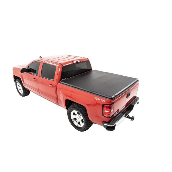 Rough Country Bed Cover - Tri Fold - Soft - 5'9 in Bed - Chevy GMC 1500 (14-18)