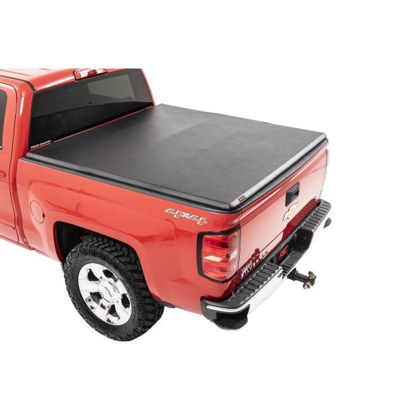 Rough Country Bed Cover - Tri Fold - Soft - 5'9 in Bed - Chevy GMC 1500 (14-18)