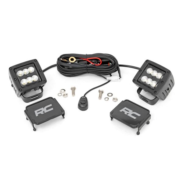 Rough Country Black Series LED - 2 in Pair - Flood