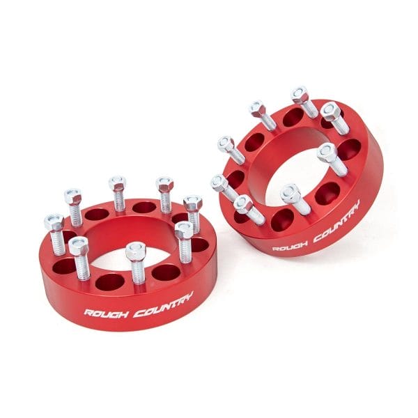 Rough Country 2 Inch Wheel Spacers - 8x6.5 - Red