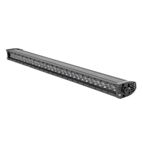 Rough Country Black Series LED Light Bar - Cool White DRL - 30 Inch - Single Row