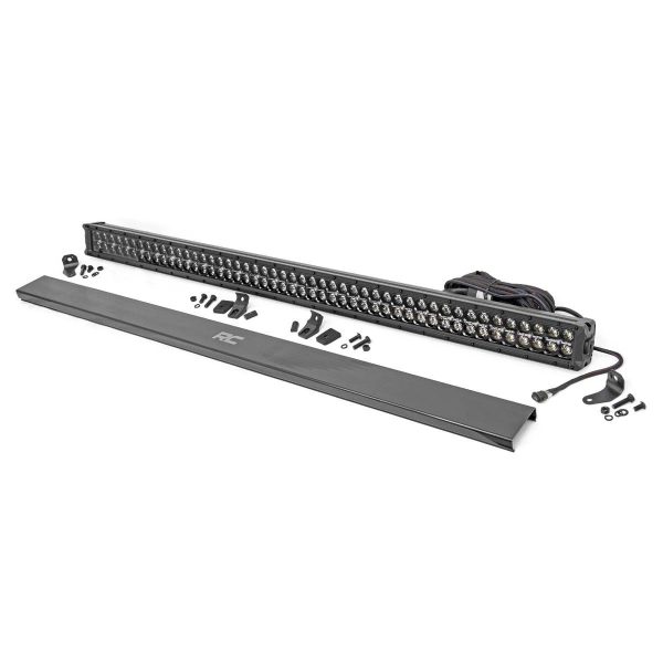 Rough Country Black Series LED Light - 50 Inch - Dual Row - White DRL