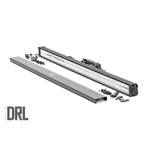 Rough Country Chrome Series LED Light - 50 Inch - Dual Row - White DRL