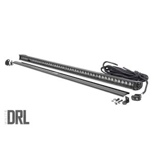 Rough Country Black Series LED Light Bar - Cool White DRL - 50 Inch - Single Row