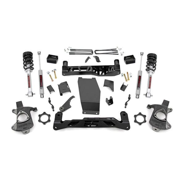 5 Inch Lift Kit - Alum Stamp Steel - N3 Struts - Chevy GMC 1500 (14-18)