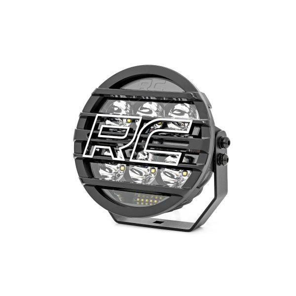 Rough Country Black Series LED Light Pair - Amber DRL - 6.5 Inch - Round