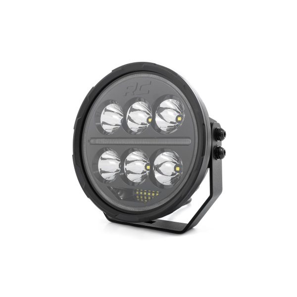 Black Series Halo LED Light Pair - White Amber DRL - 6.5 Inch - Round