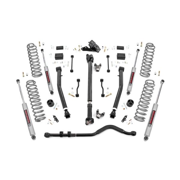 3.5 Inch Lift Kit - Adj LCA - FR D S - Jeep Wrangler JL Rubicon (18-23)