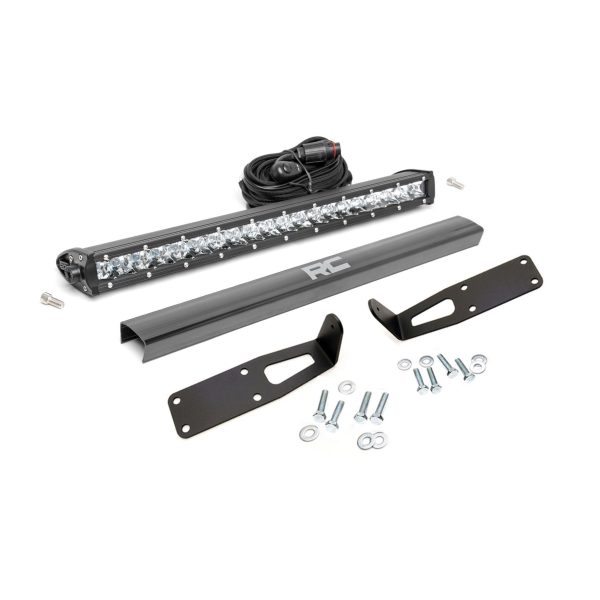 LED Light Kit - Bumper Mount - 20" Black Single Row - Ram 2500 3500 (10-18)