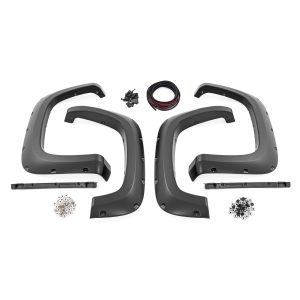 Rough Country Pocket Fender Flares - GBA Black - Chevy Silverado 2500 HD 3500 HD (20-22)