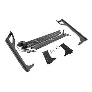 LED Light Kit - Windshield Mount - 50" Black Dual Row - Jeep Wrangler TJ (97-06)