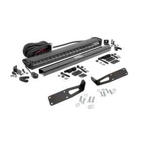 LED Light Kit - Bumper Mount - 20" Black Single Row - Ram 2500 3500 (10-18)