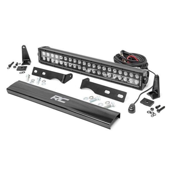 LED Light Kit - Bumper Mount - 20" Black Dual Row - Jeep Grand Cherokee WK2 (11-20)