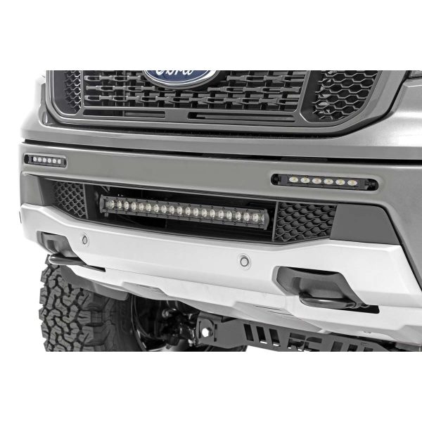 LED Light Kit - Bumper Mount - 6" Black Slimline Pair - Ford Ranger (19-23)