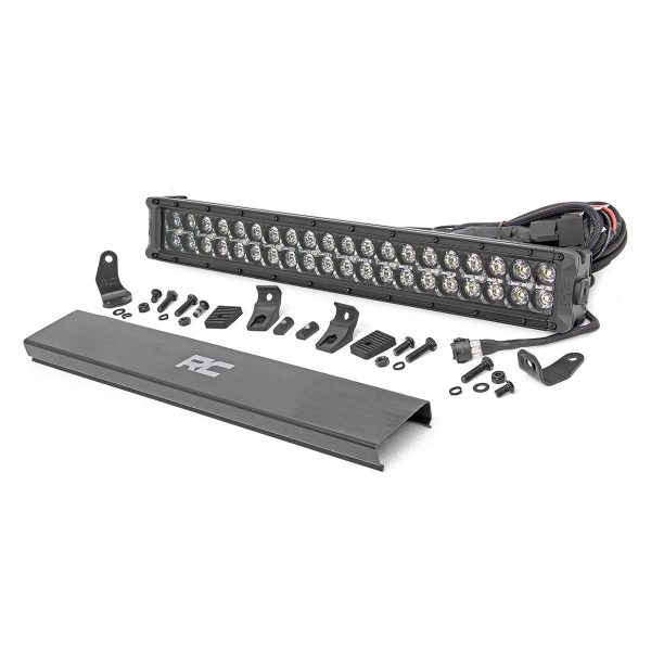 Rough Country Black Series LED Light - 20 Inch - Dual Row - White DRL