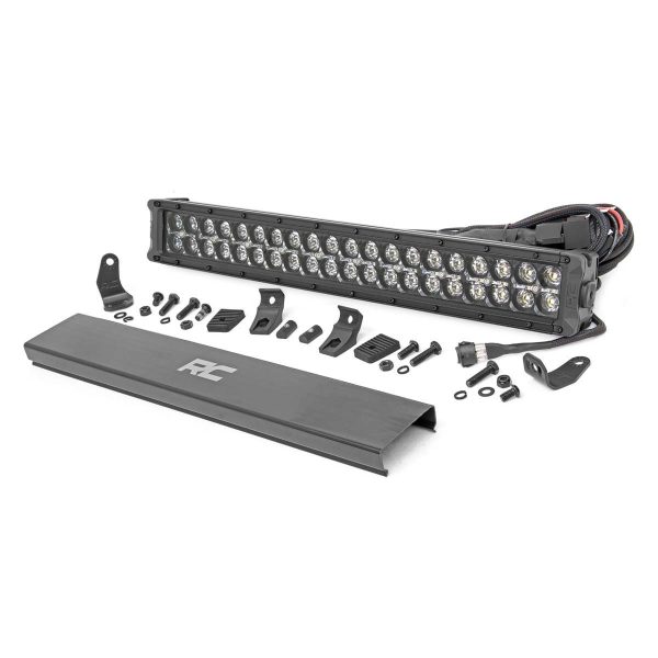 Rough Country Black Series LED Light - 20 Inch - Dual Row - Amber DRL