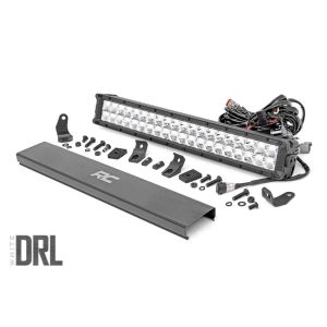 Rough Country Chrome Series LED Light - 20 Inch - Dual Row - White DRL