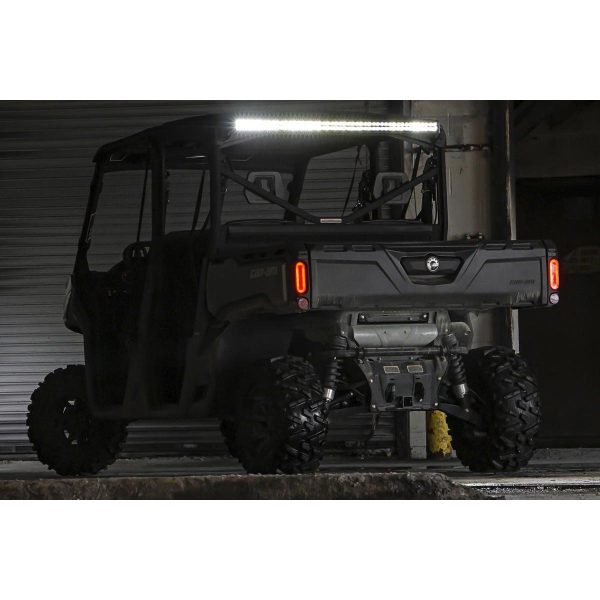 LED Light Kit - Cab Mount - 50" Black Dual Row - Can-Am Defender HD8 (16-21)