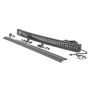 Rough Country Black Series LED - 40 Inch Light- Curved Dual Row - White DRL