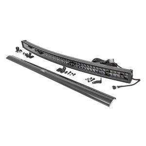 Rough Country Black Series LED - 50 Inch Light- Curved Dual Row - White DRL