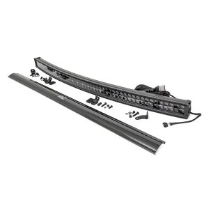 Rough Country Black Series LED - 54 Inch Light- Curved Dual Row - White DRL