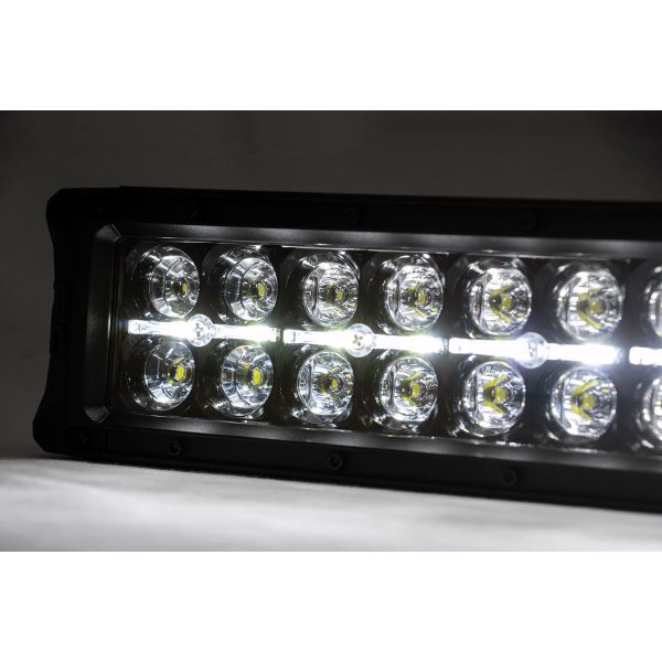 Rough Country Black Series LED - 54 Inch Light- Curved Dual Row - White DRL