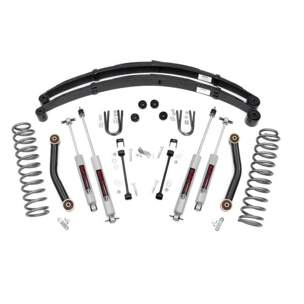 4.5 Inch Lift Kit - RR springs - Jeep Cherokee XJ 2WD 4WD (84-01)