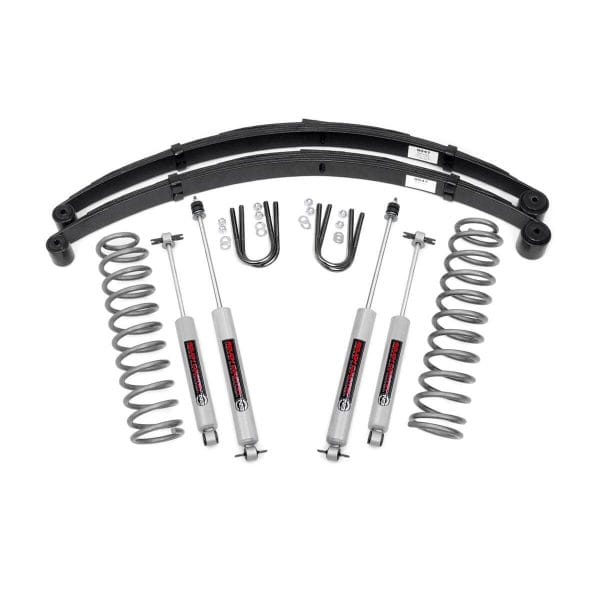 3 Inch Lift Kit - RR Springs - Jeep Cherokee XJ 2WD 4WD (1984-2001)