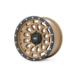 Rough Country Rough Country 87 Series Wheel - Simulated Beadlock - Bronze Black - 17x8.5 - 5x5 - +0mm