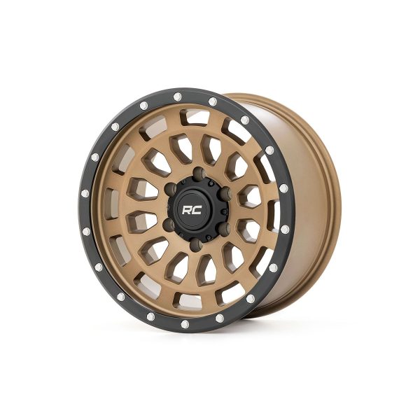 Rough Country Rough Country 87 Series Wheel - Simulated Beadlock - Bronze Black - 17x8.5 - 5x5 - +0mm