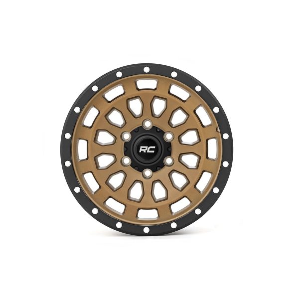 Rough Country Rough Country 87 Series Wheel - Simulated Beadlock - Bronze Black - 17x8.5 - 5x5 - +0mm