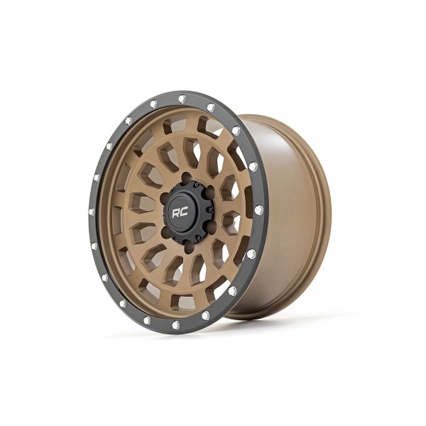 Rough Country Rough Country 87 Series Wheel - Simulated Beadlock - Bronze Black - 17x8.5 - 5x5 - +0mm