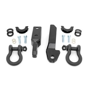 Tow Hook to Shackle Bracket - D-Ring Combo - Chevy GMC C1500 K1500 Truck SUV (88-99)