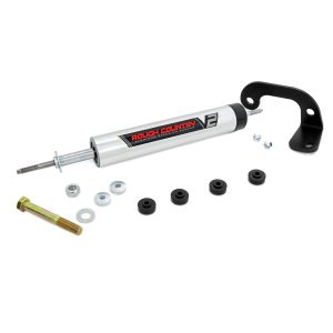 Rough Country V2 Steering Stabilizer - 4-6 Inch Lift - Chevy GMC C1500 K1500 Truck SUV (88-99)