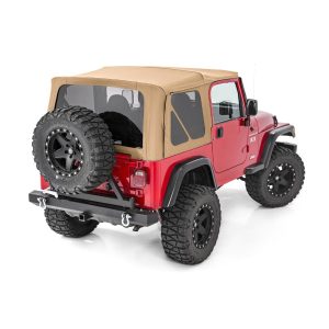 Rough Country Soft Top - Replacement - Spice - Full Doors - Jeep Wrangler TJ (97-06)