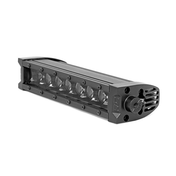 Rough Country Black Series LED Light Bar - Cool White DRL - 8 Inch - Single Row Pair