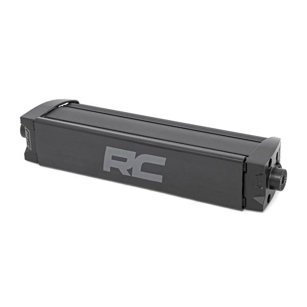 Rough Country Black Series LED Light Bar - Cool White DRL - 8 Inch - Single Row