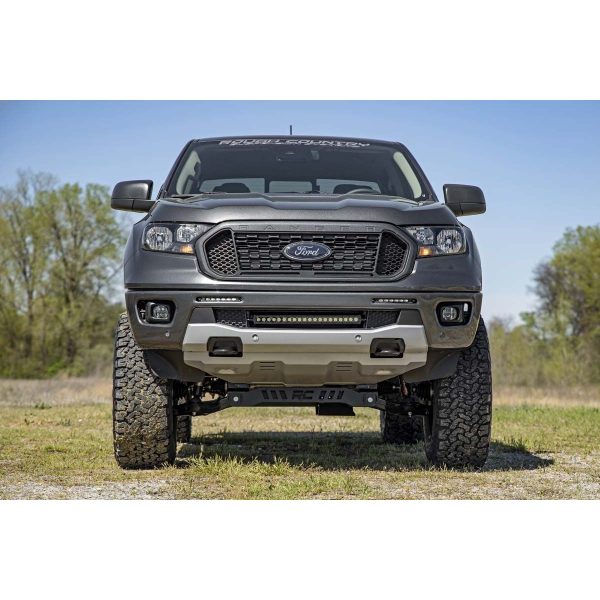 LED Light Kit - Bumper Mount - 6" Black Slimline Pair - Ford Ranger (19-23)