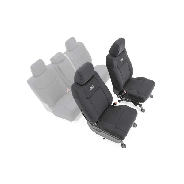 Rough Country Seat Covers - Front W Console Cover - Toyota Tundra 2WD 4WD (14-21)