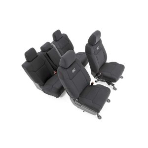 Rough Country Seat Covers - FR w Console Cover and Rear - Toyota Tundra (14-21)