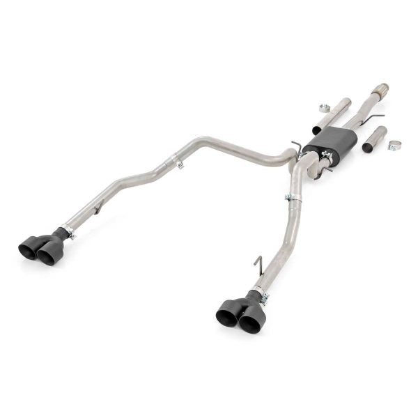 Rough Country Performance Cat-Back Exhaust - 6.2L - 5'8 in & 6'6 in Bed - Chevy GMC 1500 (19-23)