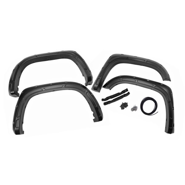 Rough Country Defender Pocket Fender Flares - 202 Black Onyx - Toyota Tundra (14-21)