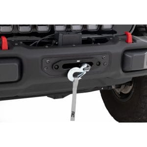 Rough Country Winch Mounting Plate - Modular Steel OE Bumper - Jeep Wrangler JL (18-23)